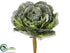 Silk Plants Direct Snowed Cabbage Spray - Green Snow - Pack of 6