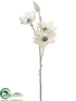 Silk Plants Direct Glitter Japanese Magnolia Spray - Cream - Pack of 12