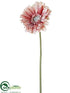 Silk Plants Direct Glitter Gerbera Daisy Spray - Pink - Pack of 36