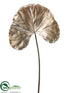 Silk Plants Direct Metallic Viola Lily Leaf Spray - Gold Tiffany - Pack of 12
