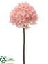 Silk Plants Direct Glitter Hydrangea Spray - Pink - Pack of 12