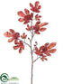 Silk Plants Direct Fig Leaf Spray - Brown - Pack of 12