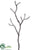 Twig Spray - Silver Black - Pack of 12