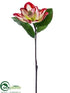 Silk Plants Direct Magnolia Spray - White Red - Pack of 12