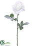 Silk Plants Direct Rose Spray - Snow White - Pack of 12