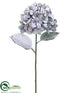 Silk Plants Direct Snowed Hydrangea Spray - Snow Lavender - Pack of 12