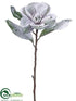 Silk Plants Direct Snowed Magnolia Spray - Snow Lavender - Pack of 12