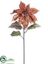 Silk Plants Direct Poinsettia Spray - Bronze - Pack of 12
