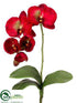 Silk Plants Direct Phalaenopsis Orchid Plant - Red - Pack of 12