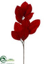 Silk Plants Direct Magnolia Leaf Spray - Red - Pack of 12
