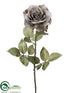 Silk Plants Direct Vintage Rose Spray - Green Dark - Pack of 12
