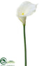 Silk Plants Direct Calla Lily Spray - White Snow - Pack of 12