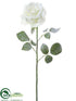 Silk Plants Direct Rose Spray - White Snow - Pack of 12
