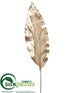 Silk Plants Direct Cana Leaf Stem - Gold - Pack of 12