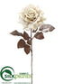Silk Plants Direct Rose Spray - Beige - Pack of 12