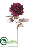 Silk Plants Direct Rose Spray - Purple - Pack of 12
