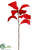 Magnolia Leaf Spray - Red - Pack of 12