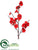 Plum Blossom Spray - Red - Pack of 12