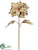 Poinsettia Spray - Gold - Pack of 12