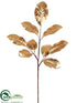 Silk Plants Direct Magnolia Leaf Spray - Gold - Pack of 12