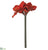 Velvet Amaryllis Spray - Red - Pack of 6