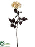 Silk Plants Direct Rose Spray - Beige - Pack of 6