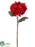 Silk Plants Direct Hydrangea Spray - Red Gold - Pack of 12