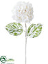Silk Plants Direct Hydrangea Spray - White Snow - Pack of 12