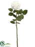 Silk Plants Direct Rose Spray - White - Pack of 12