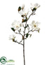 Silk Plants Direct Large Magnolia Spray - Cream - Pack of 4