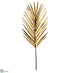 Silk Plants Direct Metallic Palm Leaf Spray - Gold - Pack of 12