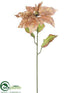 Silk Plants Direct Poinsettia Spray - Rose Gold - Pack of 12