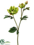 Silk Plants Direct Rose Spray - Green - Pack of 12