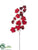 Grape Ivy Leaf Spray - Red - Pack of 12