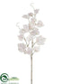 Silk Plants Direct Grape Leaf Spray - White - Pack of 12
