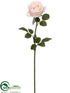 Silk Plants Direct Ice Rose Spray - Peach - Pack of 12
