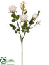 Silk Plants Direct Ice Rose Spray - Cream - Pack of 12