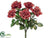 Glittered Rose Bush - Red - Pack of 6