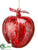 Apple Ornament - Red - Pack of 6