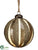Glass Ball Ornament - Gold Bronze - Pack of 6