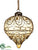 Glass Onion Ornament - Bronze Pearl - Pack of 4