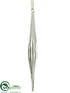 Silk Plants Direct Beaded Glass Icicle Ornament - Seafoam - Pack of 6
