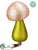 Mushroom Ornament - Pink Green - Pack of 4
