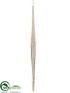 Silk Plants Direct Beaded Glass Icicle Ornament - Ivory - Pack of 6