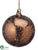 Glass Ball Ornament - Brown Ice - Pack of 4