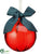 Glass Ball Ornament - Red - Pack of 6