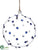 Glass Ball Ornament - Clear Blue - Pack of 6