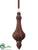 Mercury Glass Finial Ornament - Copper - Pack of 6