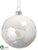 Glass Ball Ornament - White - Pack of 6