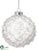Glass Ball Ornament - Clear Ice - Pack of 6